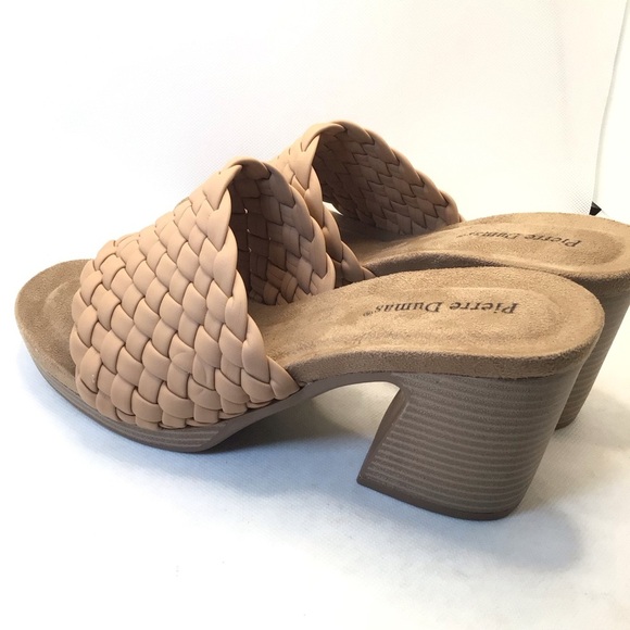 Pierre Dumas Women's Morgen-6 Cream Braided Strap Heeled Sandal Choose Size - Picture 7 of 9